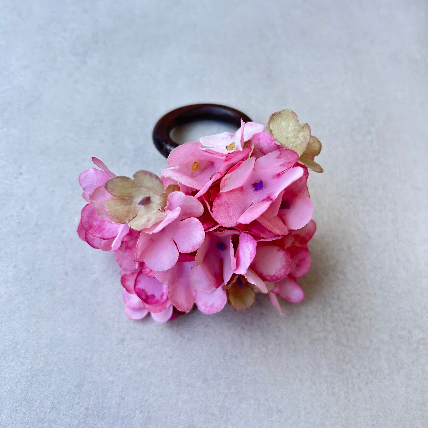 Rond de serviette - Hortensia