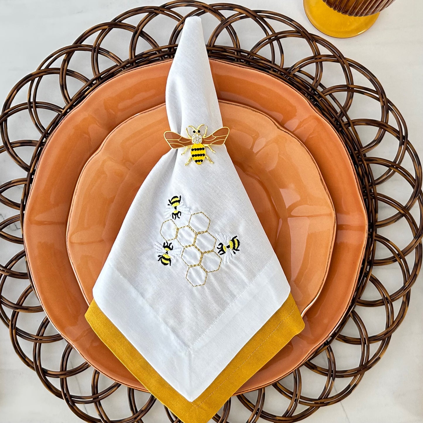 Rond de serviette - Bee