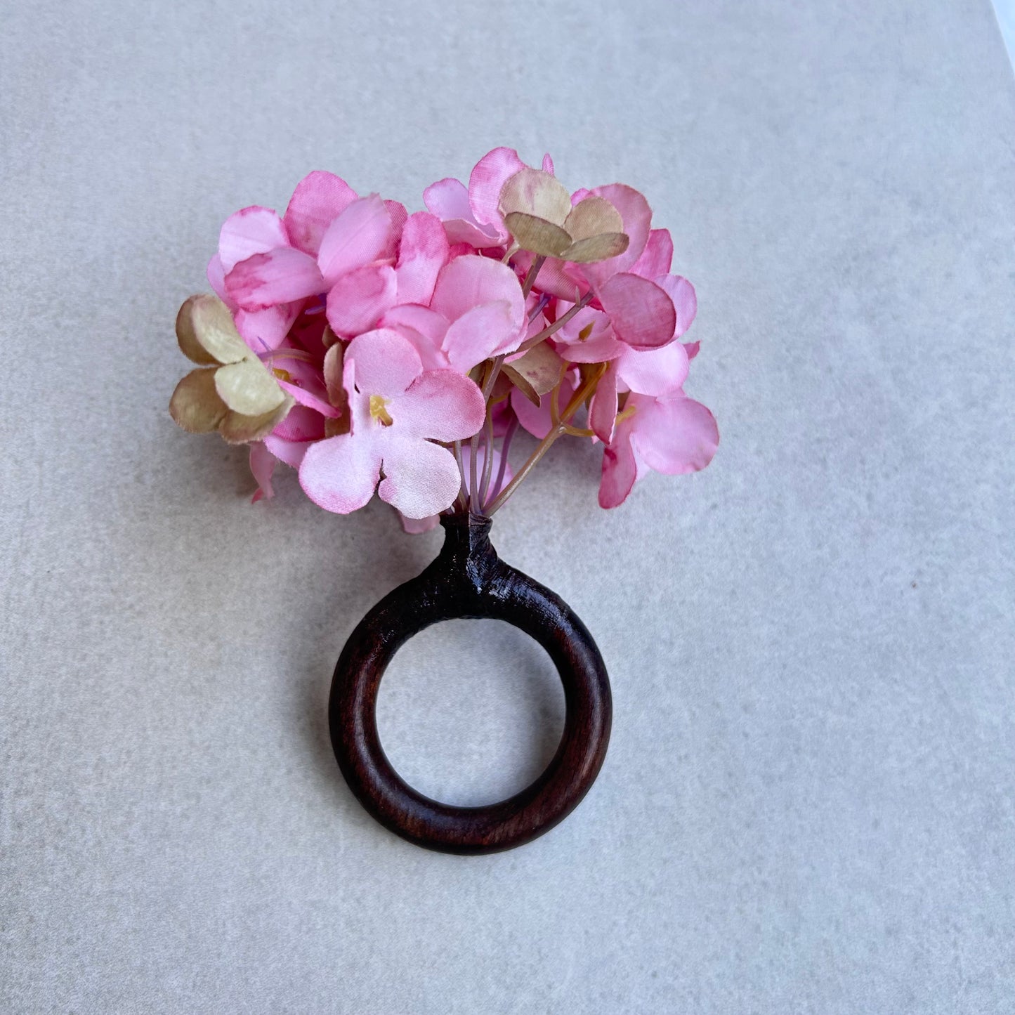 Rond de serviette - Hortensia