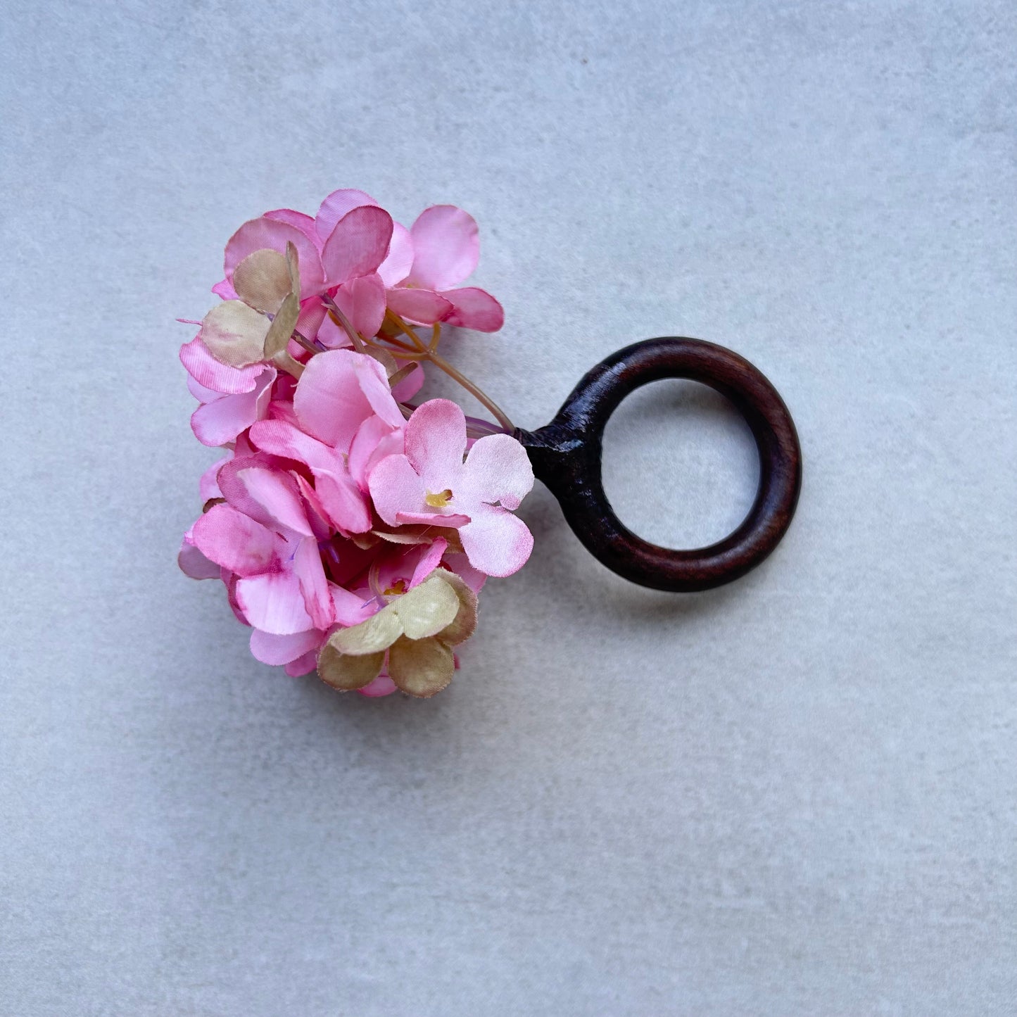 Rond de serviette - Hortensia