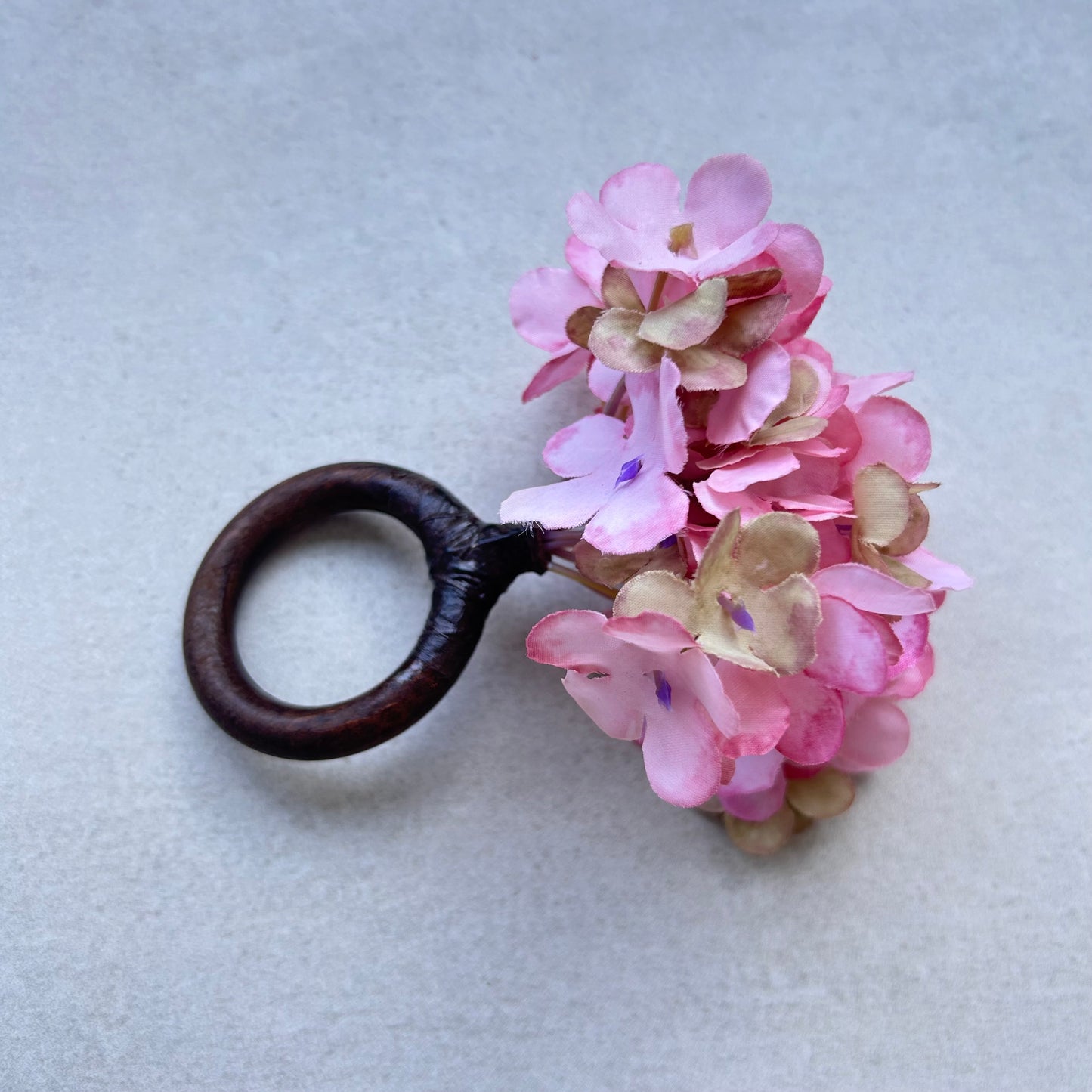 Rond de serviette - Hortensia