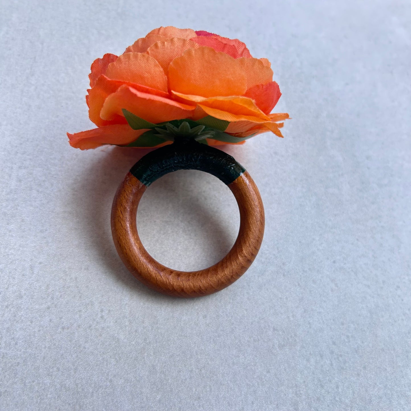 Rond de serviette - Pivoine