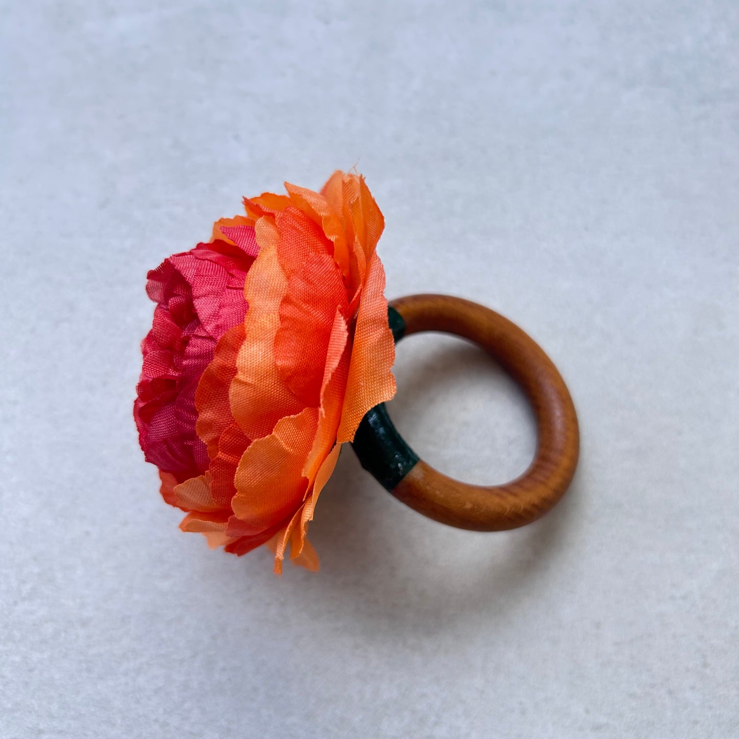 Rond de serviette - Pivoine