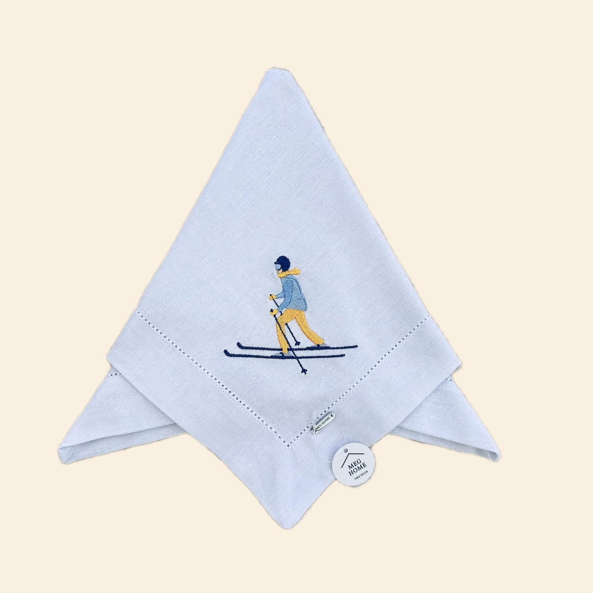 Serviette de table - ski