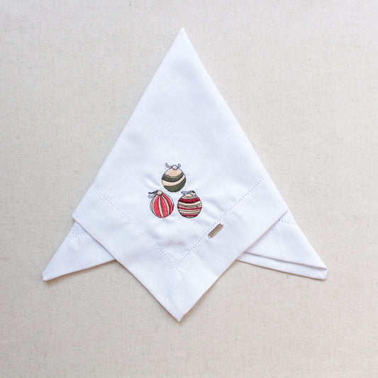Serviette de table - Boule noël