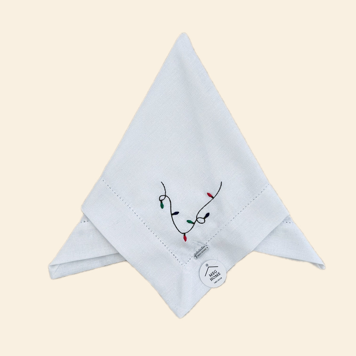 Serviette de table - Guirlande Noël