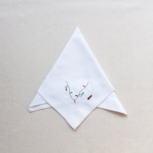 Serviette de table - Guirlande Noël