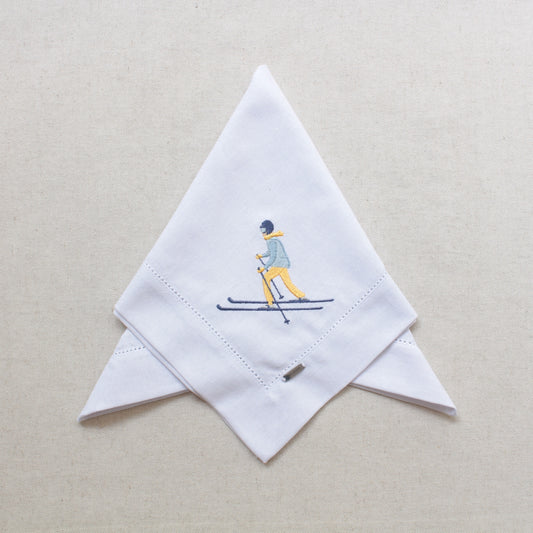 Serviette de table - ski